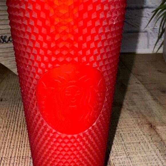 Starbucks Studded Tumble Venti Cup Red Jelly Coffee Cup Mug *has flaw - Picture 8 of 10